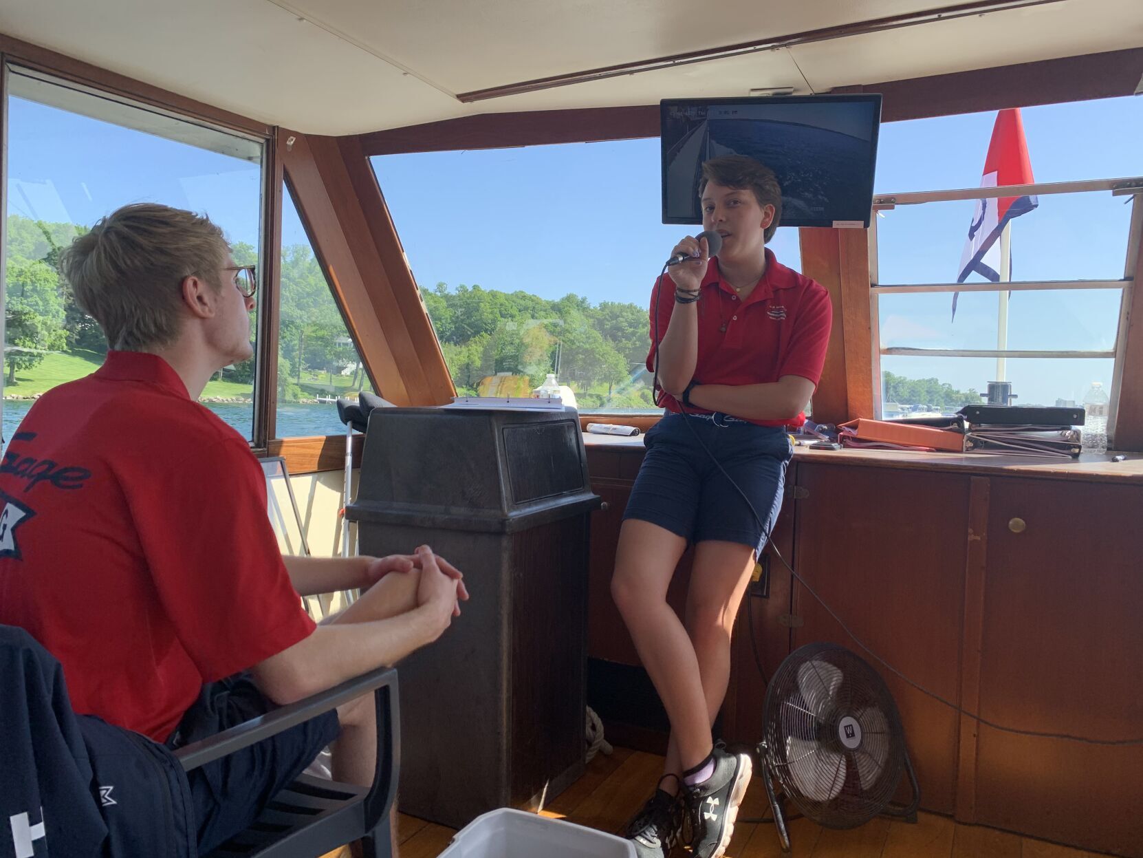 Mailboat jumper candidate Erin Hensler narrates